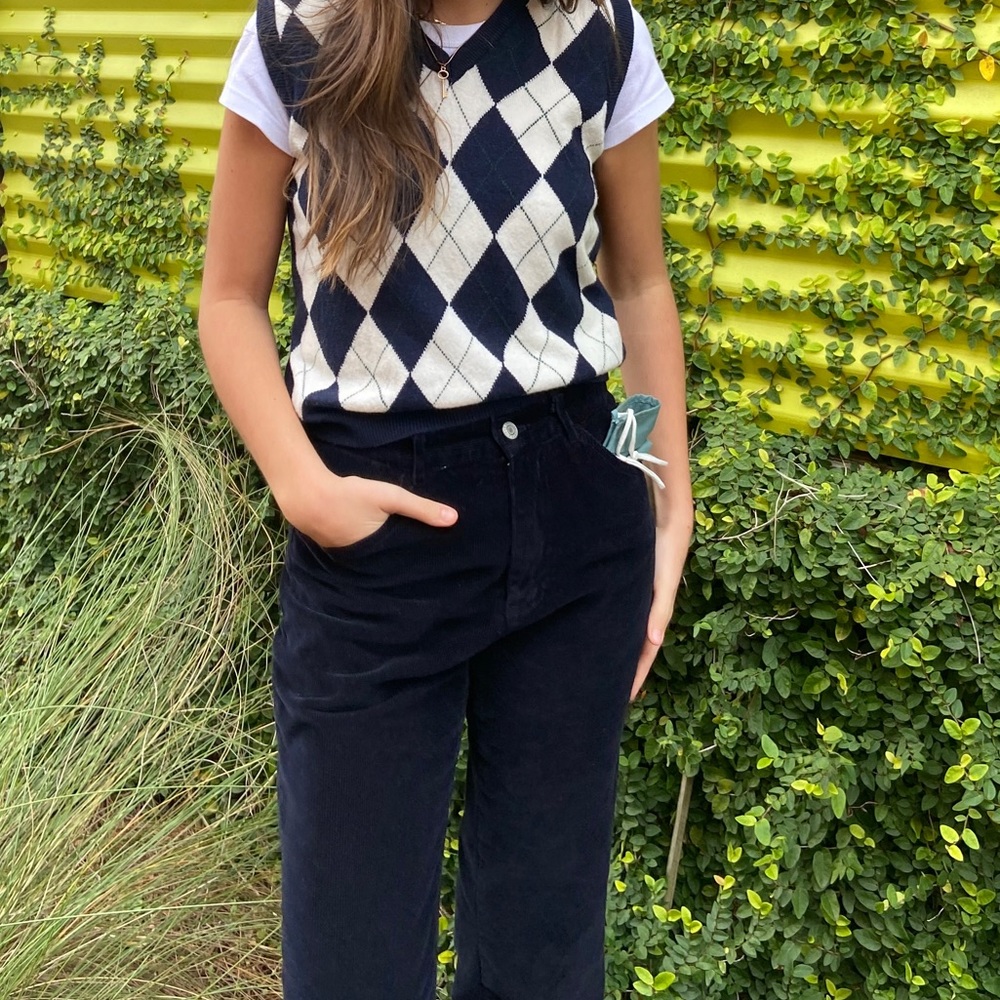 Brandy Melville Plaid Sweater Vest